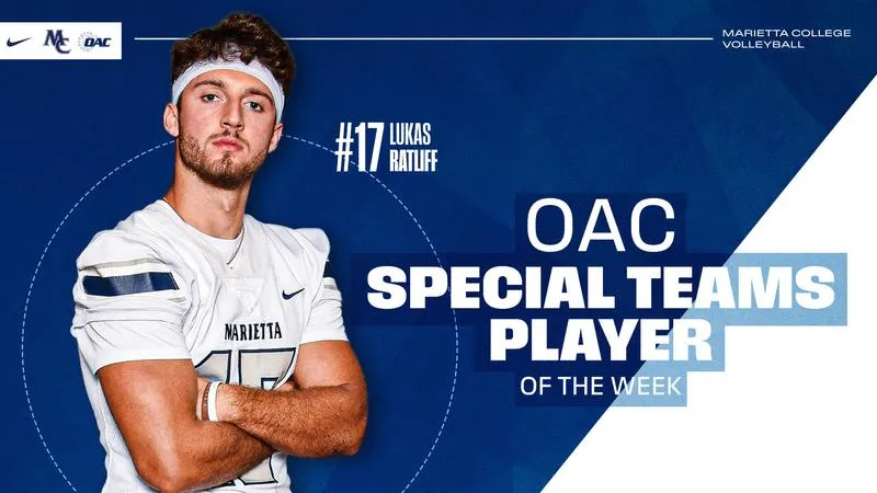 Ratliff earns OAC Special Teams Player of the Week award