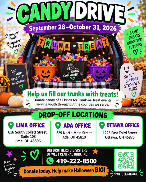 Big Brothers Big Sisters Hosting Annual Candy Drive