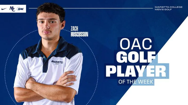 Huscusson earns OAC Golfer of the Week honor
