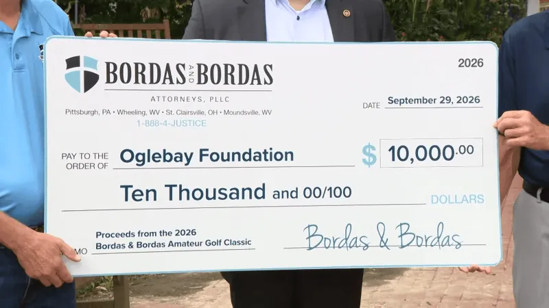Bordas and Bordas donates $10,000 to Oglebay Foundation through golf tourney