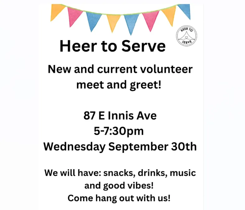 Heer to Serve New Volunteer Meet and Greet