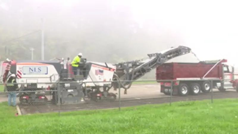 ODOT crews resurface Route 7 and 213 park-and-rides as part of $3.7M Route 213 project