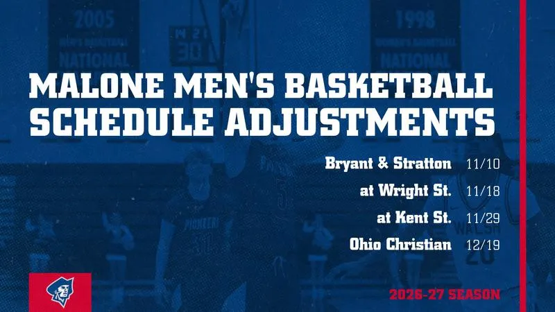 Men's Basketball Makes Schedule Adjustments