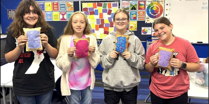 Stryker Sixth Graders Learn Sewing By Making Pop-Tart Stuffies