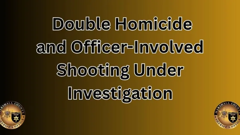 Marshall County deputies investigate double homicide, fatal officer-involved shooting