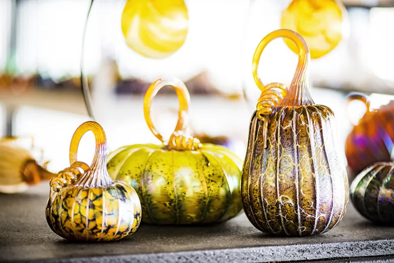 Jack Pine Studio's Beautiful Glass Pumpkins