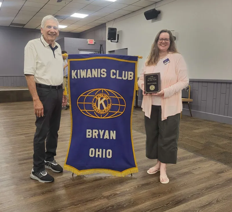 Dr. Shay Pursel Named Bryan Kiwanian Of The Year After State-Record Membership Drive