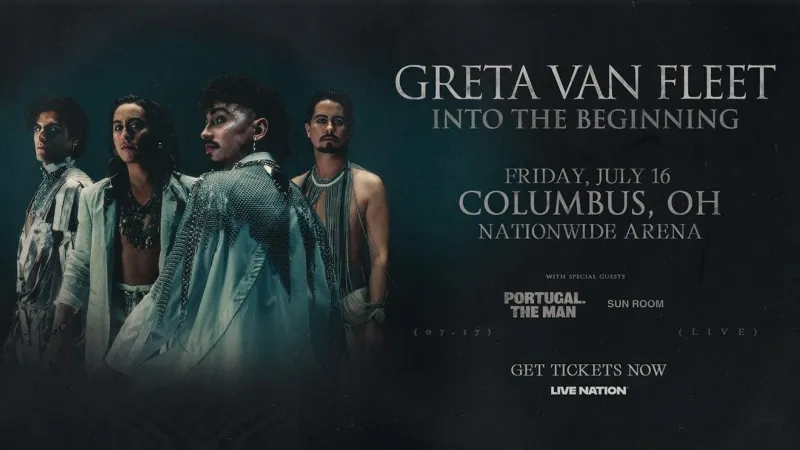 Greta Van Fleet announces 2027 tour with stop at Nationwide Arena in July