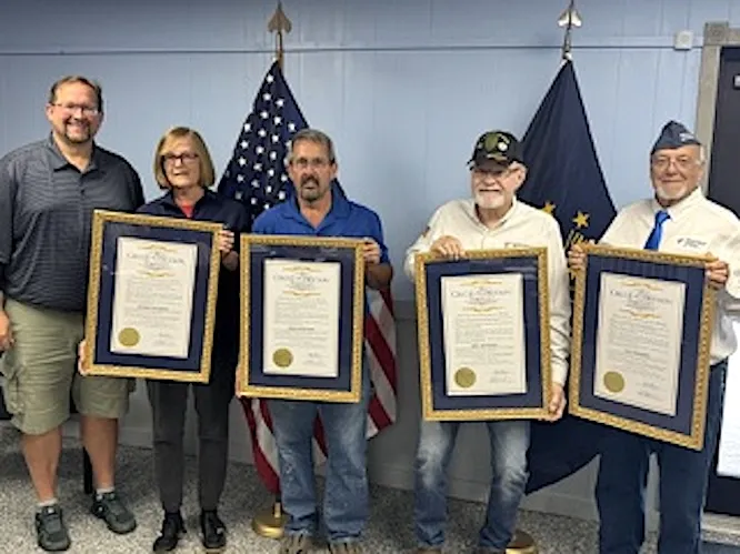 Four Members of the Veterans Memorial Awarded Prestigious Circle of Corydon Award