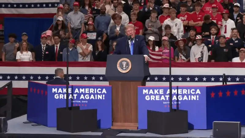 Trump visits Ohio to rally for Republicans as party fights to keep Congress