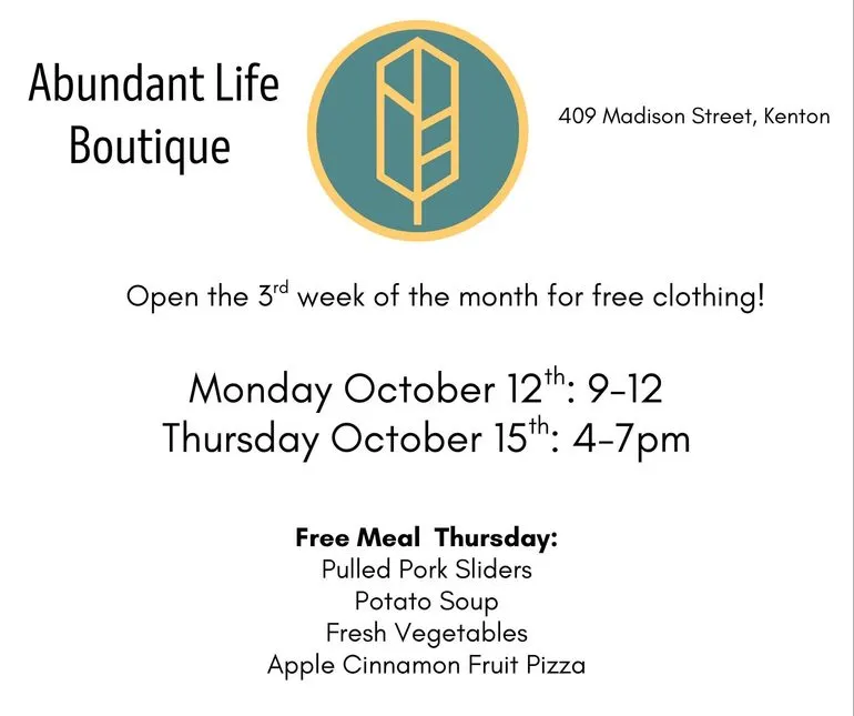 Abundant Life Boutique Announces October Hours