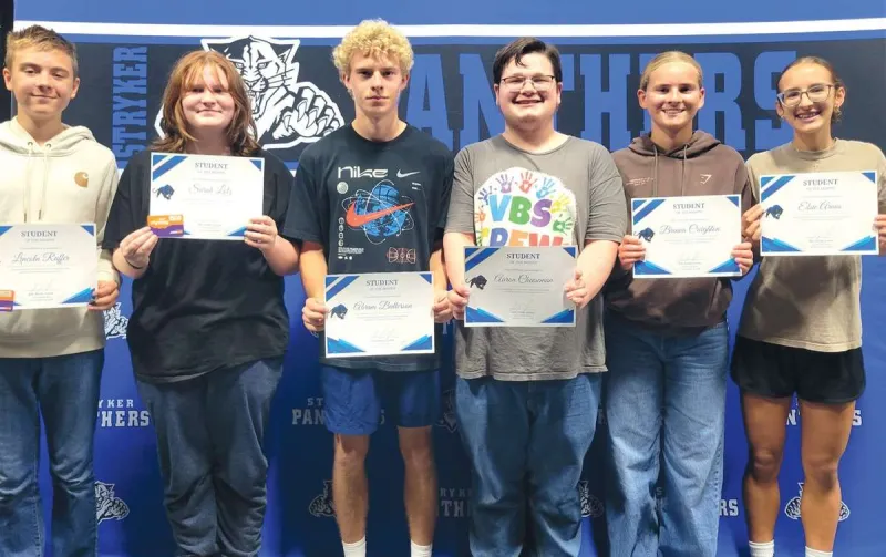 Stryker Names September Students Of The Month