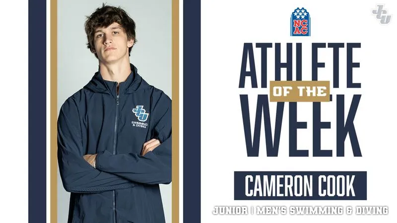 Cameron Cook Ropes in his First NCAC Athlete of the Week Honor