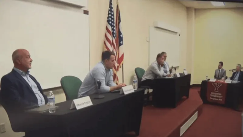 Candidates address data centers, cameras at Ohio Valley women's political forum