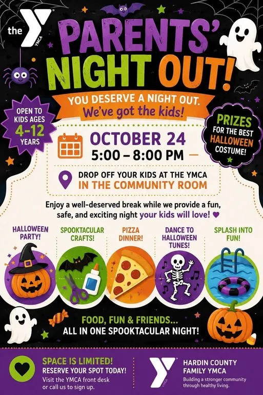 Hardin County Family YMCA Hosting Halloween Parent's Night Out