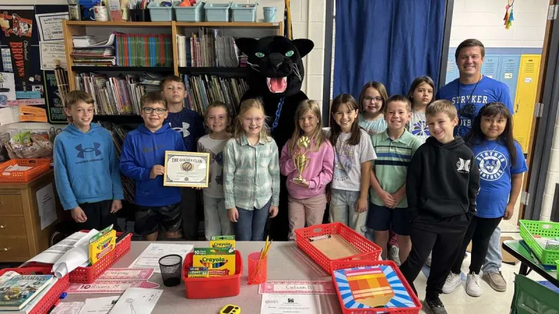 Stryker Local Schools Name September Golden Claw Winners