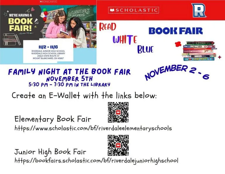 Riverdale Elementary to Host Scholastic Book Fair