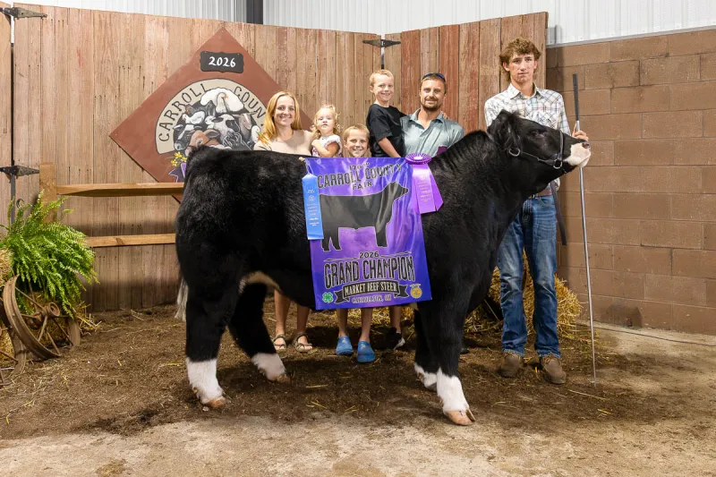 2026 Carroll County Fair Livestock Sale results