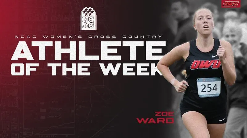 Ward Wins NCAC Athlete of the Week Honors
