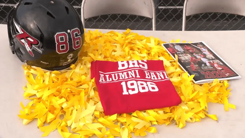 Bucyrus community rallies behind ABC6 meteorologist Marshall McPeek at homecoming game