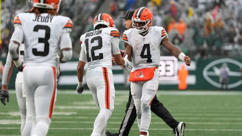 Browns fall to Jets in rainy New York, 17-12