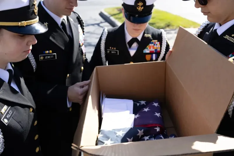 Central Crossing High School's NJROTC's flag retirement program honors veterans