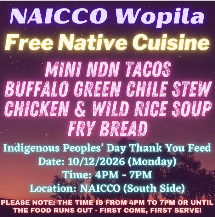 NAICCO Wopila (Thank You) Meal