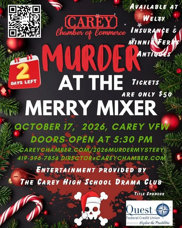 Carey Chamber of Commerce Hosting Murder Mystery Event October 17