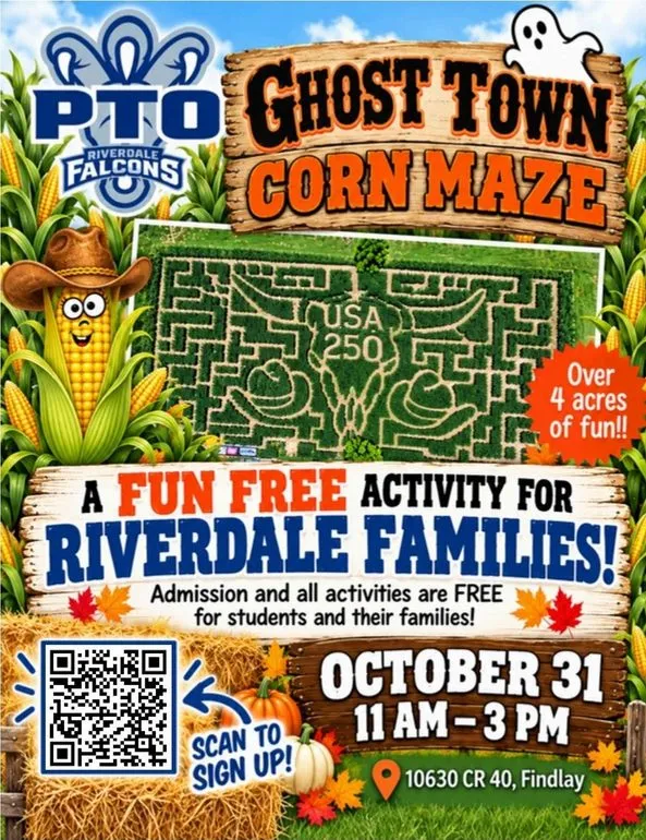 Riverdale PTO to Host Free Family Day at Ghost Town Corn Maze