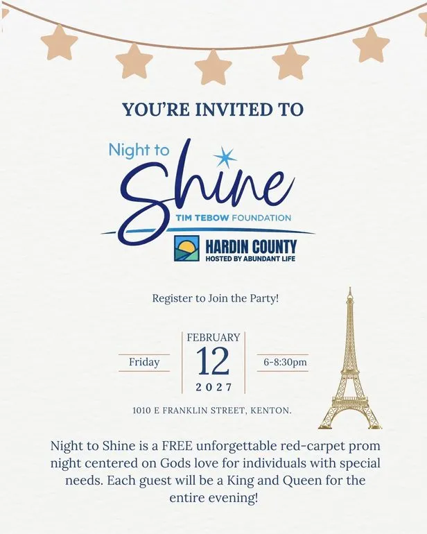 Registration Open for 2027 Night to Shine in Hardin County
