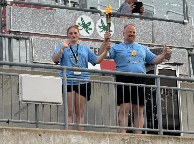 Alison Lonsbrough represents the spirit of Gahanna at Special Olympics Ohio Summer Games