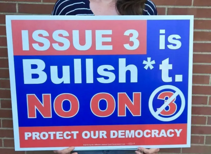 Vote NO on Ohio Issue 3!