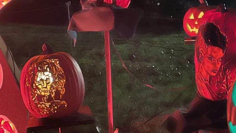 Westerville Pumpkin Glow lights up with pumpkins