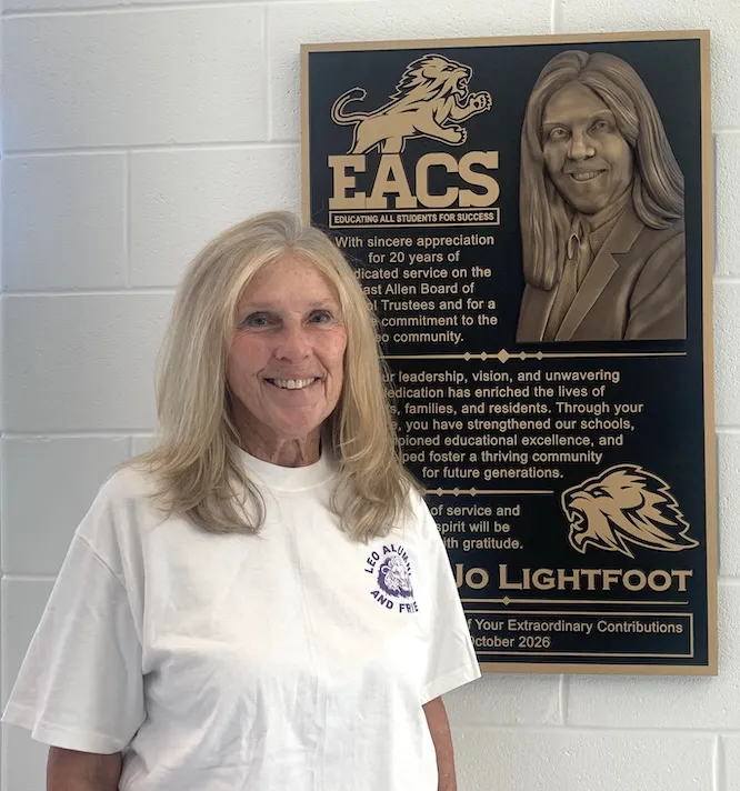 EACS Honors Former Board Member Terry Jo Lightfoot with Dedication of New Leo Fieldhouse