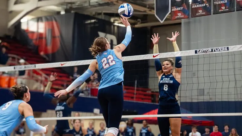 Volleyball Routs George Washington In Straight Sets