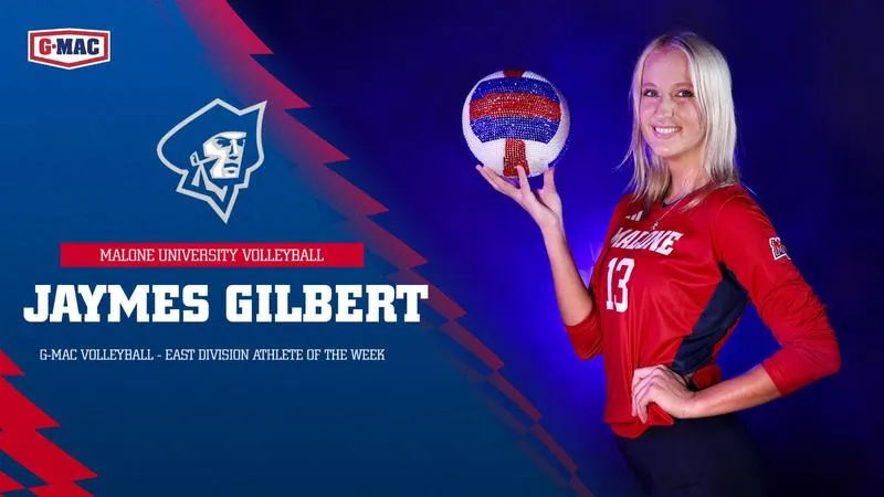 Jaymes Gilbert Nets Third Career G-MAC Athlete of the Week Award