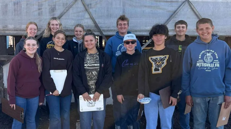 Pettisville FFA Dairy Team Takes 3rd At District Contest