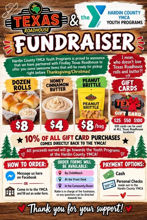 Hardin County YMCA Partners with Texas Roadhouse for Youth Program Fundraiser