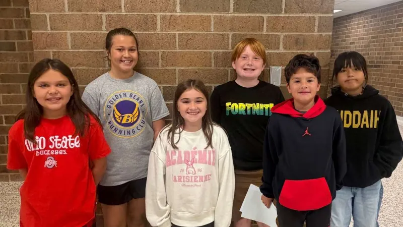Bryan Elementary Names September Character Trait Winners