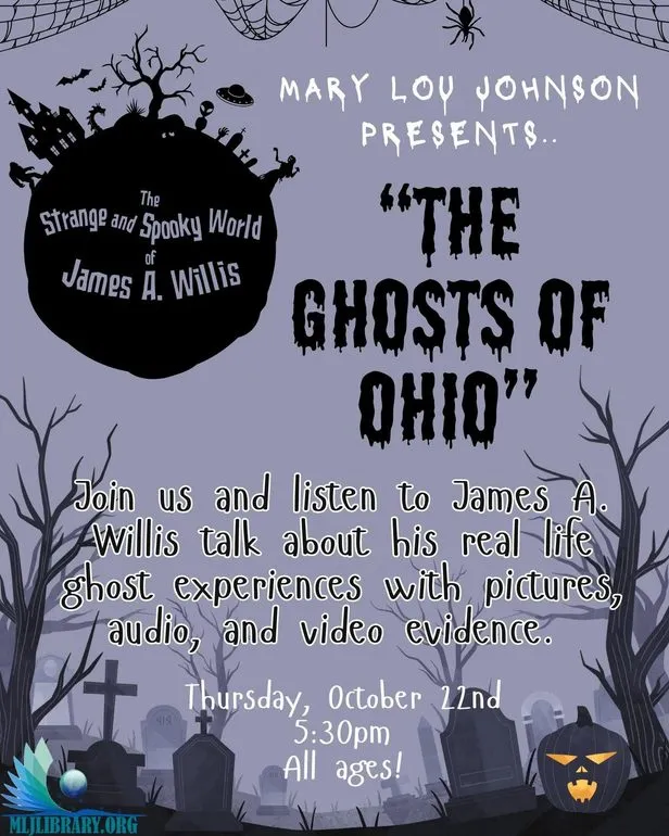 'Ghosts of Ohio' and Teen Halloween Party Set for MLJ Library in Kenton
