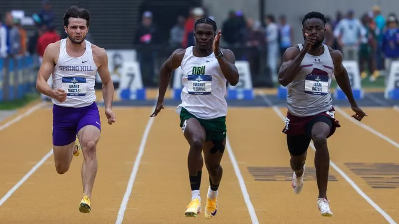 Fleming, 4x100 Team Qualify for Finals
