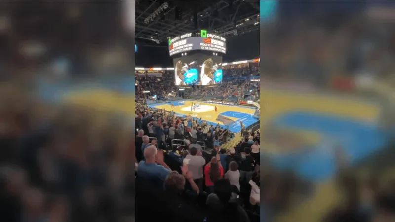 Thunder fans pack Paycom Center to watch playoff game vs. Spurs in San Antonio