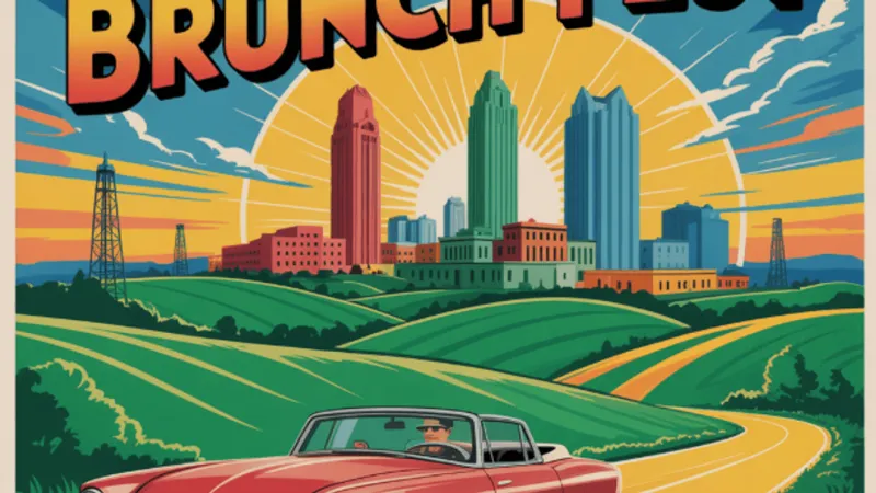 Tulsa Brunch Festival taking place along Capital Cruise parade route downtown