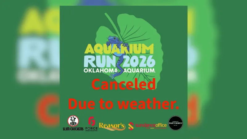 Oklahoma Aquarium Run canceled due to weather conditions