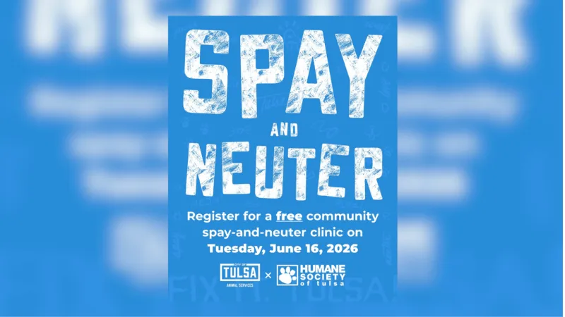 Tulsa Animal Services, Humane Society of Tulsa to host free spay and neuter clinic