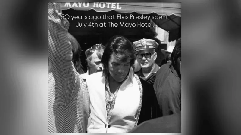 Mayo Hotel to celebrate 50th anniversary of Elvis staying with rooftop event