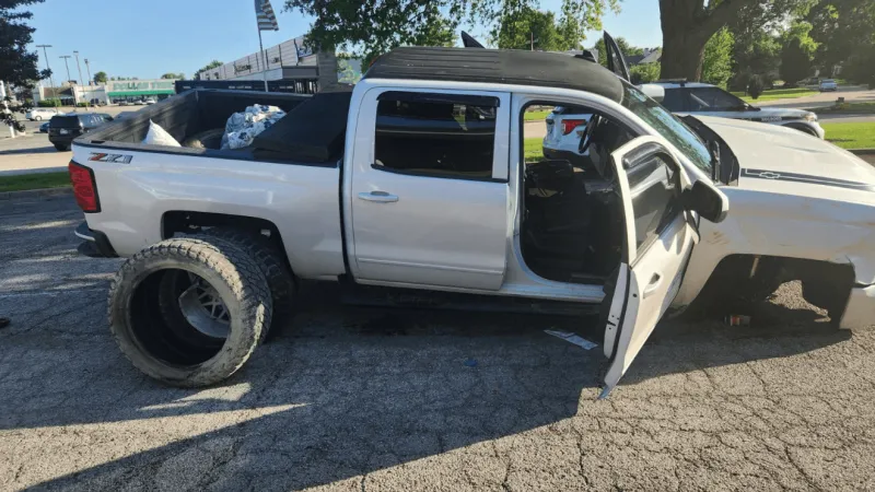 TPD says suspect arrested after his truck loses tire in construction zone during chase