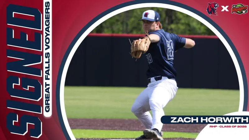 Horwith Signs First Pro Contract with Great Falls Voyagers