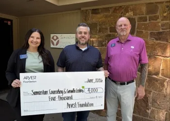 Samaritan Receives $4K from Arvest Foundation