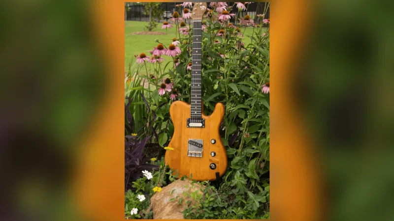 The Church Studio to give away guitar made from old flooring